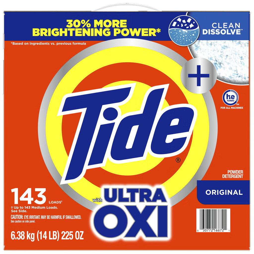 Tide Powder Laundry Detergent with Ultra OXI 14 lbs buy online USA - 1